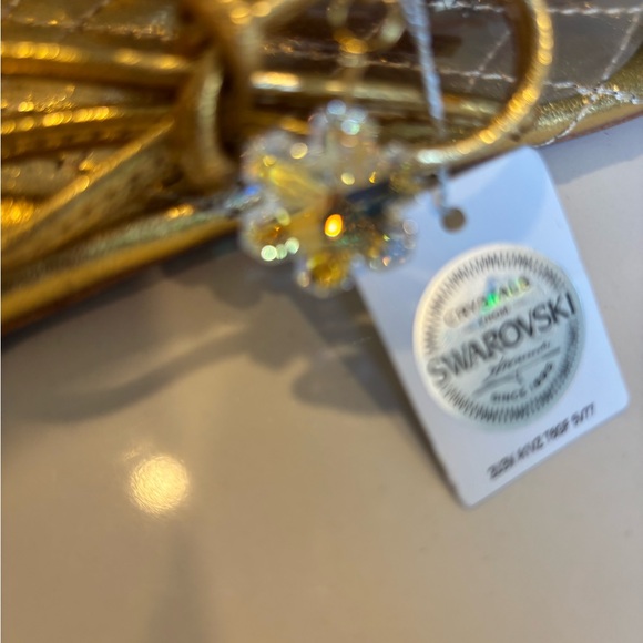 NWT Luxtrada 18K Gold plated metallic leather Women's Sandals refined elegance - Picture 10 of 16